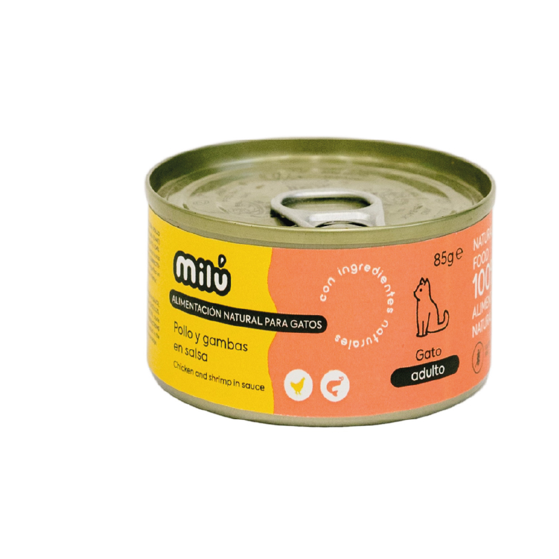 Lata pollo y gambas en salsa